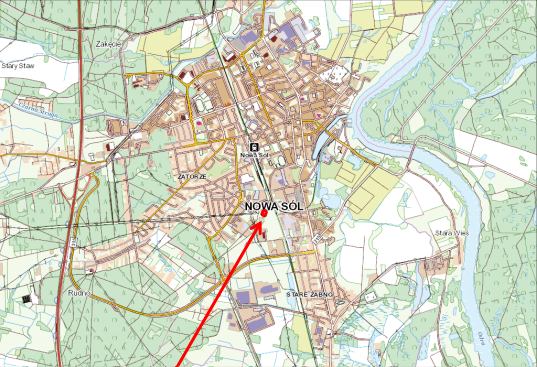 Mapa lokalizacji działki
