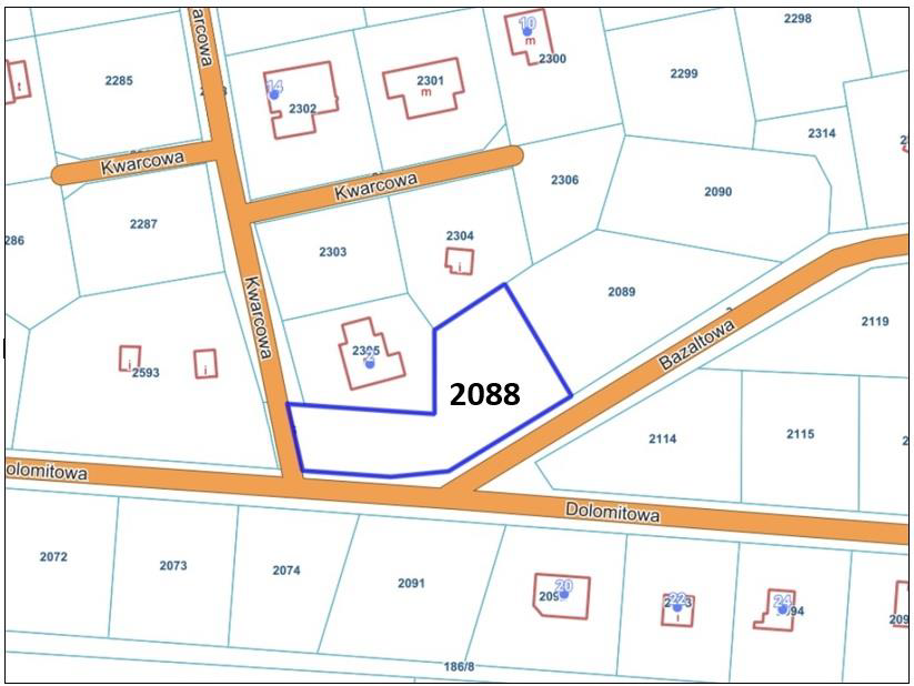 Mapa lokalizacji działki