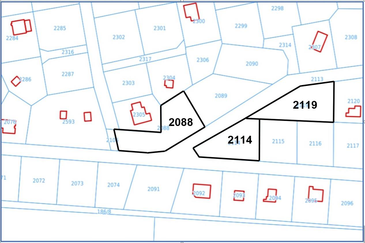 Mapa rozmieszczenia działek
