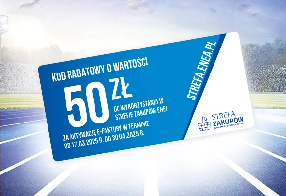 Kod rabatowy o wartości 50 zł