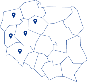 Aktualna mapka z danymi o obszarze działania operatora